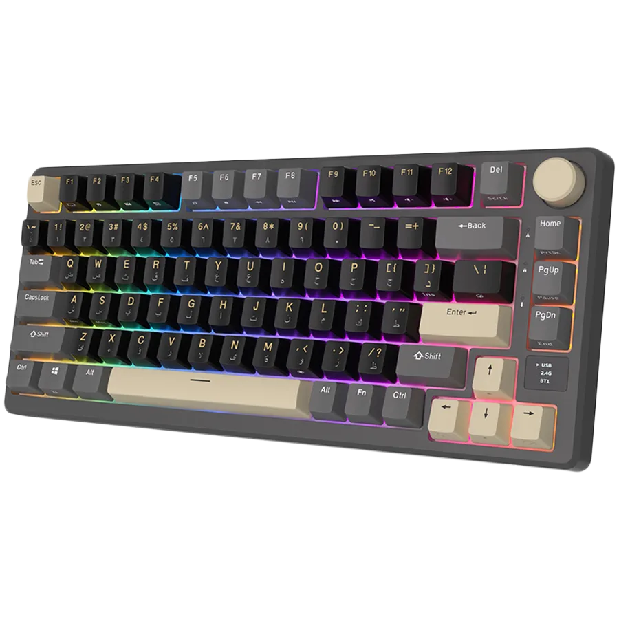 Геймърска клавиатура ROYAL KLUDGE RK-M75 Phantom Gaming Keyboard K Silver switch - Image 12