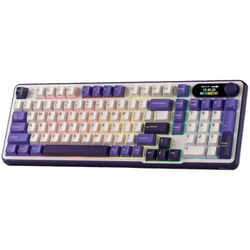 Alternative view of Геймърска клавиатура ROYAL KLUDGE RK-S98 Blackberry Mousse Gaming Keyboard Chartreuse switch