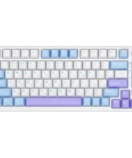 Геймърска клавиатура ROYAL KLUDGE RK-M75 Taro Milk Gaming Keyboard K Silver