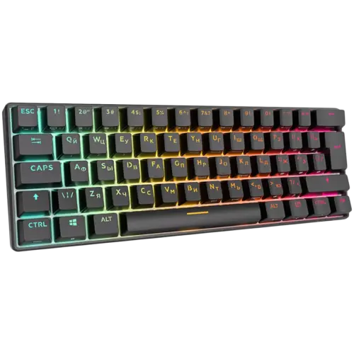 Alternative view of Геймърска клавиатура ROYAL KLUDGE RK61 Black Gaming Keyboard Red switch