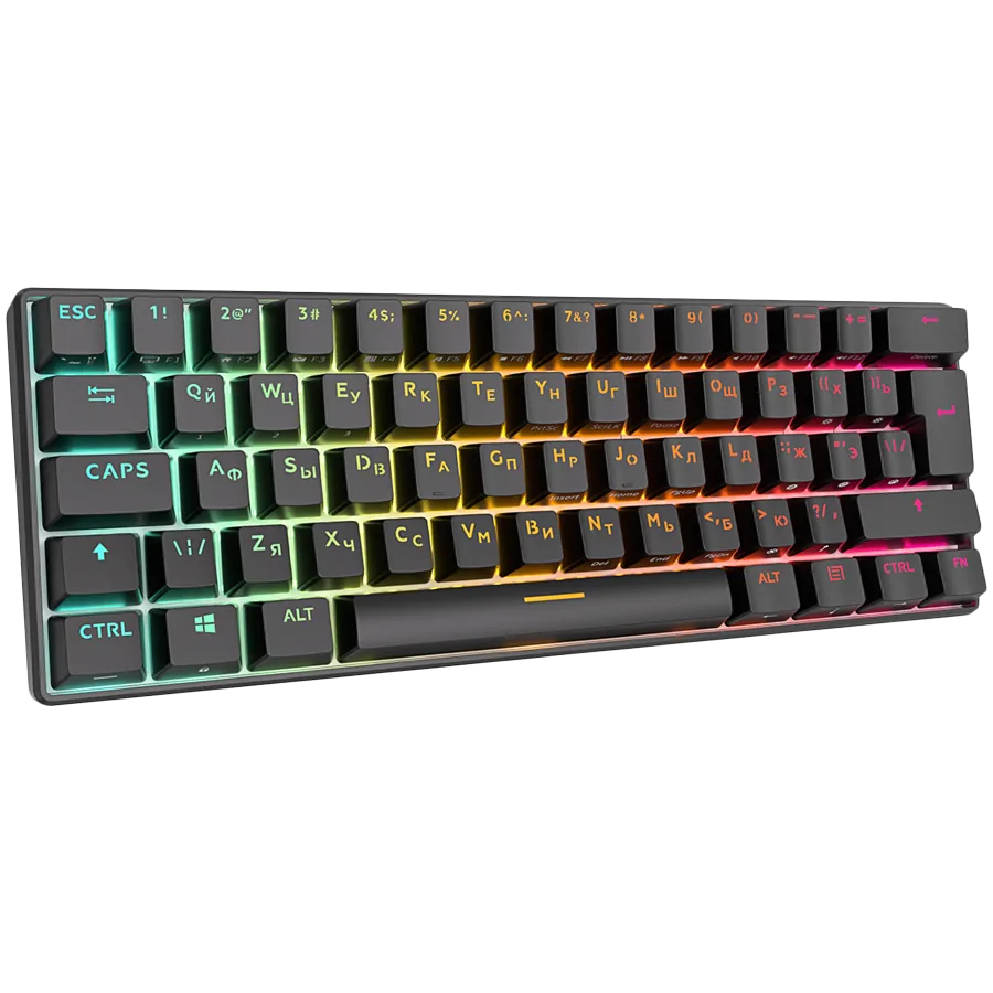 Геймърска клавиатура ROYAL KLUDGE RK61 Black Gaming Keyboard Red switch - Image 14