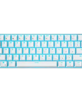 Геймърска клавиатура ROYAL KLUDGE RK61 White Gaming Keyboard Red switch