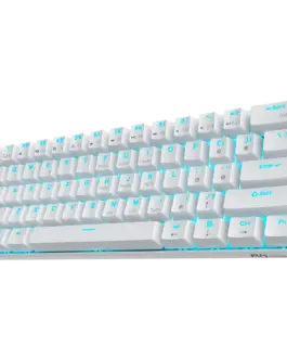 Alternative view of Геймърска клавиатура ROYAL KLUDGE RK61 White Gaming Keyboard Red switch