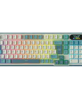 Геймърска клавиатура ROYAL KLUDGE RK-S98 Light Cloud Gaming Keyboard Chartreuse