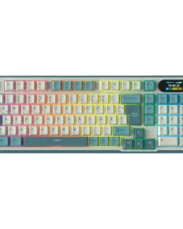 Геймърска клавиатура ROYAL KLUDGE RK-S98 Light Cloud Gaming Keyboard Chartreuse