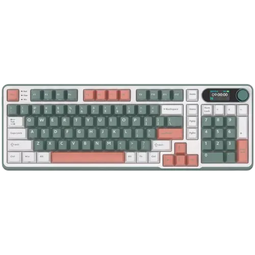 Геймърска клавиатура ROYAL KLUDGE RK-S98 Camping Green Gaming Keyboard Chartreuse