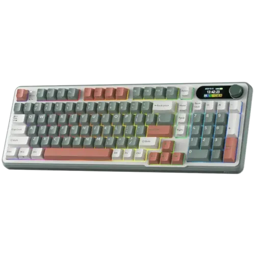 Alternative view of Геймърска клавиатура ROYAL KLUDGE RK-S98 Camping Green Gaming Keyboard Chartreuse switch