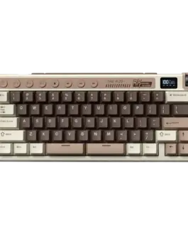 Геймърска клавиатура ROYAL KLUDGE RK M70 Mocha Grey Gaming Keyboard Cream switch