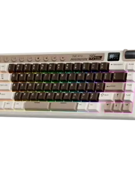 Alternative view of Геймърска клавиатура ROYAL KLUDGE RK M70 Mocha Grey Gaming Keyboard Cream switch