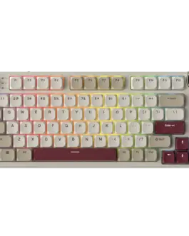 Геймърска клавиатура ROYAL KLUDGE RK N80 Rosy Clouds Gaming Keyboard Red switch