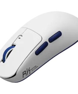 Alternative view of Геймърска мишка ROYAL KLUDGE M30 White Blue Gaming Mouse PAW 33111K