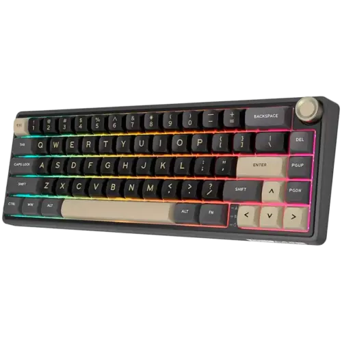 Alternative view of Геймърска клавиатура ROYAL KLUDGE R65 Phantom Gaming Keyboard Chartreuse switch