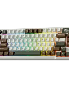 Alternative view of Геймърска клавиатура ROYAL KLUDGE RK L75 Palm Green Gaming Keyboard Cream switch
