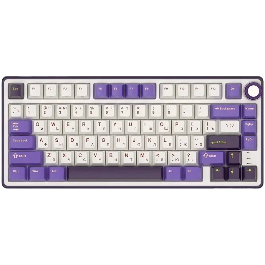 Геймърска клавиатура ROYAL KLUDGE R75 Blackberry Mousse Gaming Keyboard K silver