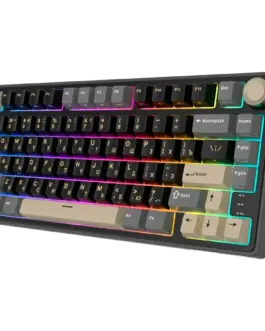 Alternative view of Геймърска клавиатура ROYAL KLUDGE R75 Phantom Gaming Keyboard K silver switch
