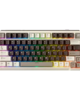 Геймърска клавиатура ROYAL KLUDGE RK L75 Mocha Grey Gaming Keyboard Cream switch