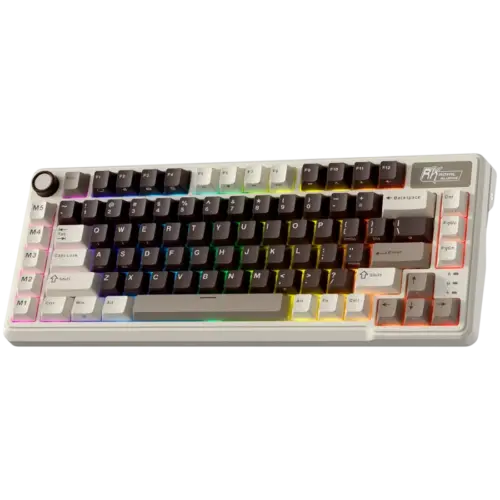 Alternative view of Геймърска клавиатура ROYAL KLUDGE RK L75 Mocha Grey Gaming Keyboard Cream switch