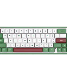 Геймърска клавиатура ROYAL KLUDGE R65 Green sand Gaming Keyboard Chartreuse