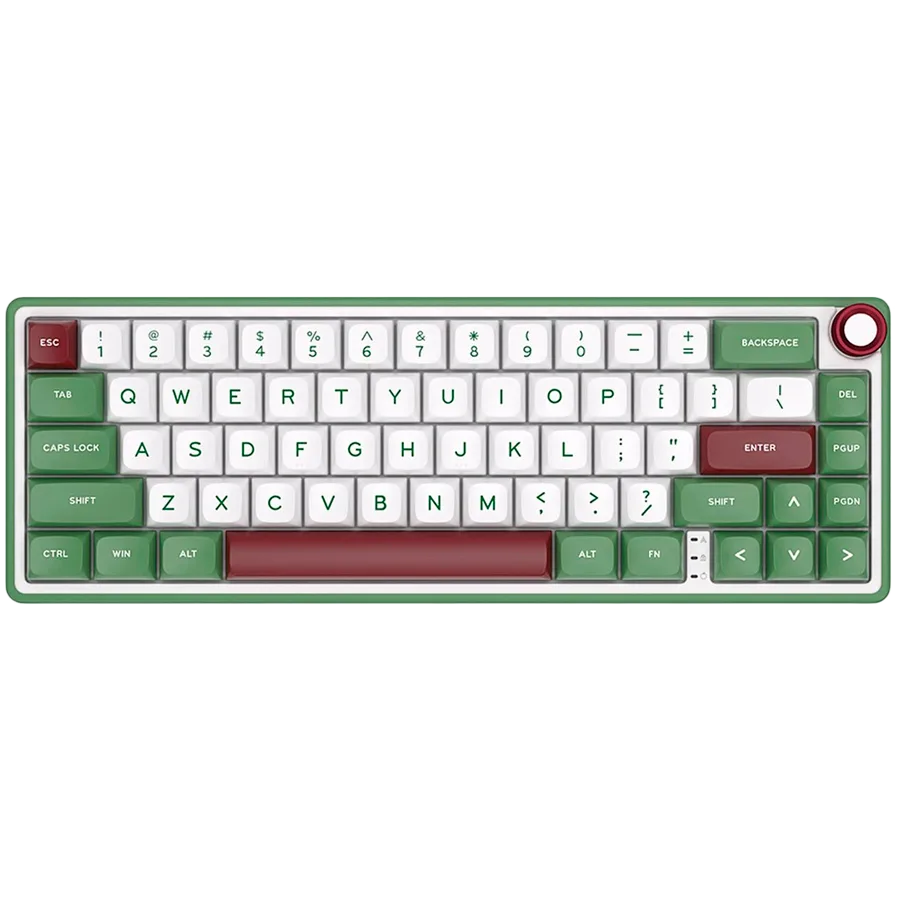 Геймърска клавиатура ROYAL KLUDGE R65 Green sand Gaming Keyboard Chartreuse