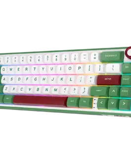 Alternative view of Геймърска клавиатура ROYAL KLUDGE R65 Green sand Gaming Keyboard Chartreuse switch