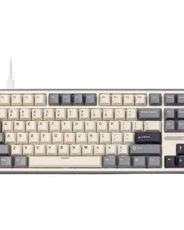Геймърска клавиатура ROYAL KLUDGE R87Pro Half Grey Gaming Keyboard Creamy switch