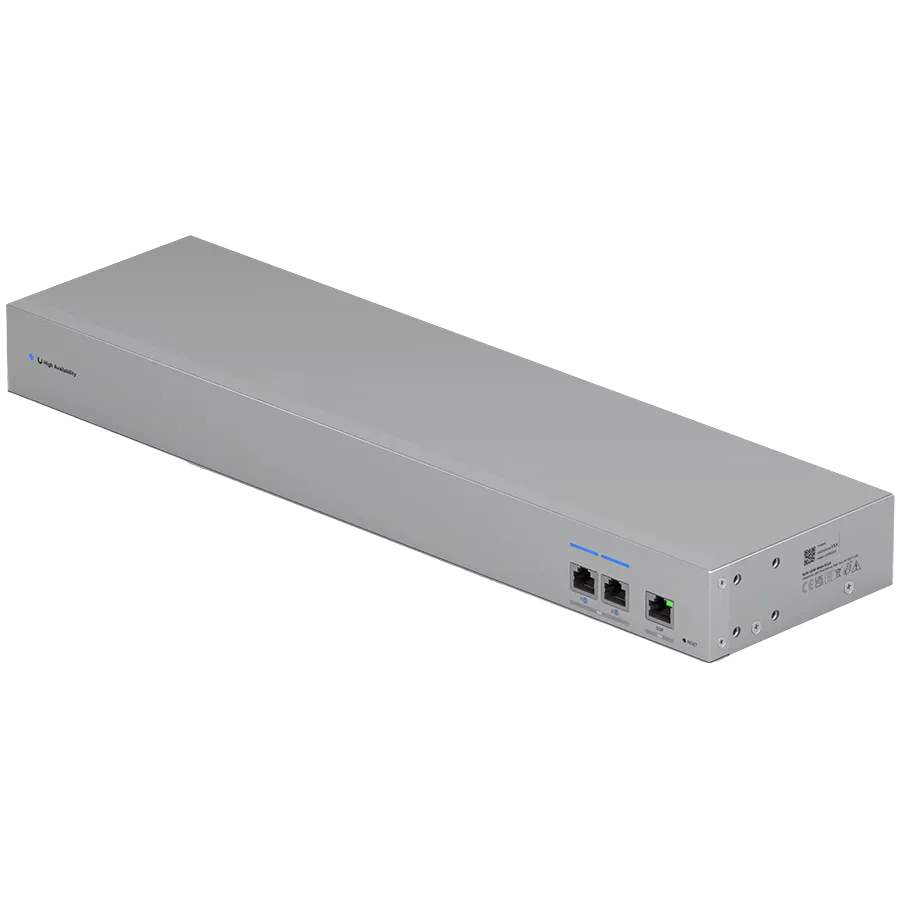 Kомутатор Ubiquiti WAN Switch USW-WAN-RJ45-EU 10 GbE linking two Shadow Mode High Availability UniFi Gateways to a singl