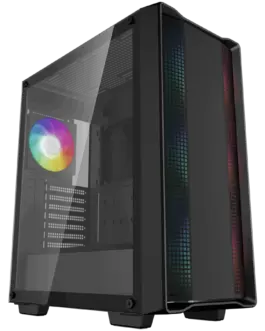 Кутия за компютър DeepCool CC560 ARGB V2 Mid Tower Mini-ITX/Micro-ATX/ATX 1xUSB3.0 1xUSB2.0 1xAudio 4x120mm Pre-Installe