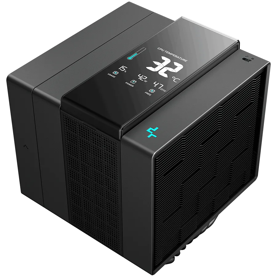 Охладител за процесор Охладител DeepCool ASSASSIN IV VC VISION CPU Air Cooler 1x120mm + 1x140mm FDB Fans Fan Speed Switc