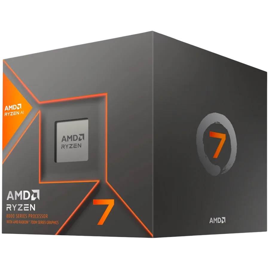 Процесор AMD CPU Desktop Ryzen 7 8C/16T 8700G (3.8/5.1GHz Max 24MB65WAM5) with Wraith Stealth Cooler