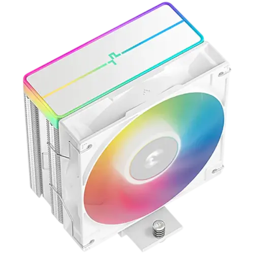 Alternative view of Охладител за процесор Охладител DeepCool AG400 WH ARGB V2, CPU Air Cooler, 1x120mm ARGB PWM Fan, ARGB Top Cover, TDP 220W, 4 Heatpipes, White, LGA1851/1700/1200/115x, AMD AM5/AM4, 125x92x154 mm(LxWxH), 2Y, R-AG400-WHAMMN-GJD