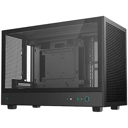 Alternative view of Кутия за компютър DeepCool CH260, Mini Tower, Mini-ITX, 2xUSB3.0, 1xType-C Gen 2, 1xAudio, Mesh Panel, Black, 2Y, R-CH260-BKNGM0-G-1