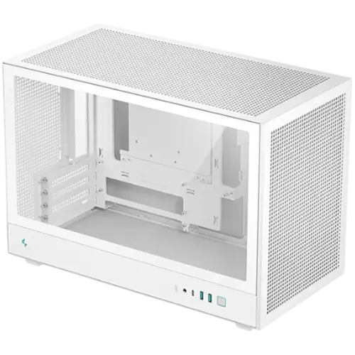 Кутия за компютър DeepCool CH260 WH Mini Tower Mini-ITX 2xUSB3.0 1xType-C Gen 2 1xAudio Mesh Panel White 2Y