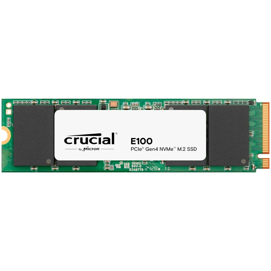 SSD диск Crucial E100 2TB SSD PCIe 4.0 Gen4 M.2 2280 NVMe Read/Write: 5000/3000 MB/s