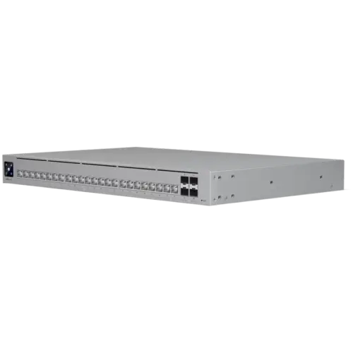 Alternative view of Kомутатор Ubiquiti Layer 3 Etherlighting switch USW-PRO-HD-24-EU, (22) 2.5 GbE, (2) 10 GbE ports, (4) 10G SFP+ ports. DC power backup ready