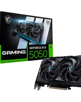 Видео карта MSI Video Card NVIDIA GeForce RTX 5050 8G GAMING OC 8GB GDDR6 128-bit 2647 MHz Boost 2560 CUDA Cores PCIe 5.