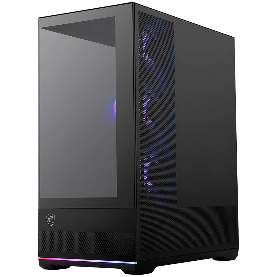 Кутия за компютър MSI MAG PANO 110R PZ, Mid-Tower, ATX/M-ATX/ITX, 2x USB 3.2, 1x USB Type-C 20Gbs, 1x Audio/Mic, LED Button, ARGB Hub, 4x 120mm ARGB Fans, ARGB Fan Hub, Mesh Panel, Tempered Glass, Black - Image 35