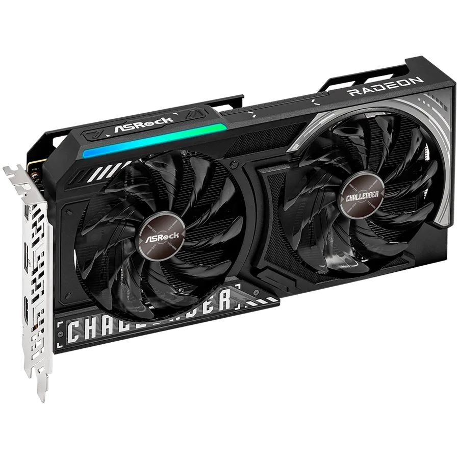 Видео карта ASROCK Video Card AMD Radeon RX 9060 XT Challenger 16GB GDDR6 128-bit HDMI 2x DP - Image 2