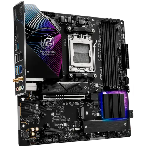 Alternative view of Дънна платка ASROCK B850M RIPTIDE WIFI mATX AM5 DDR5