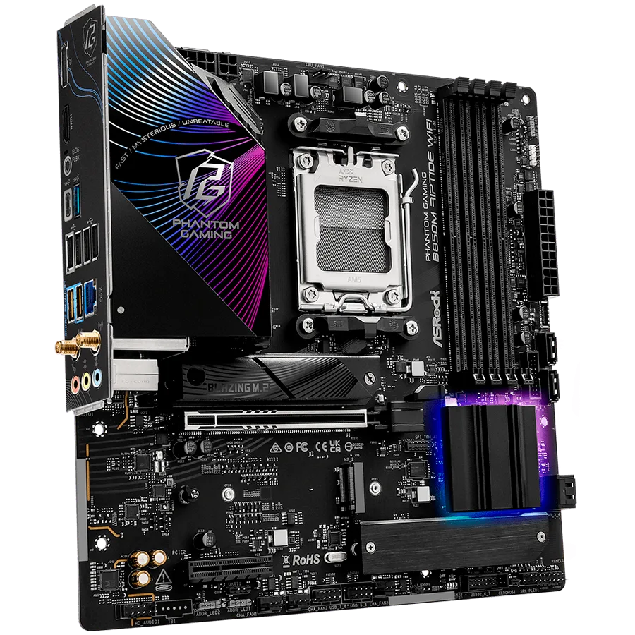 Дънна платка ASROCK B850M RIPTIDE WIFI mATX AM5 DDR5 - Image 2