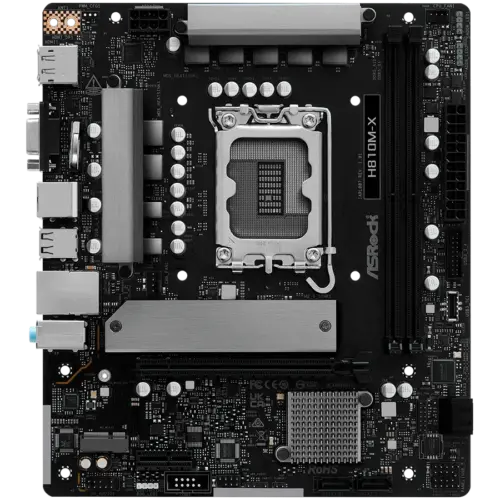 Дънна платка ASROCK H810M-X mATX LGA1851 DDR5