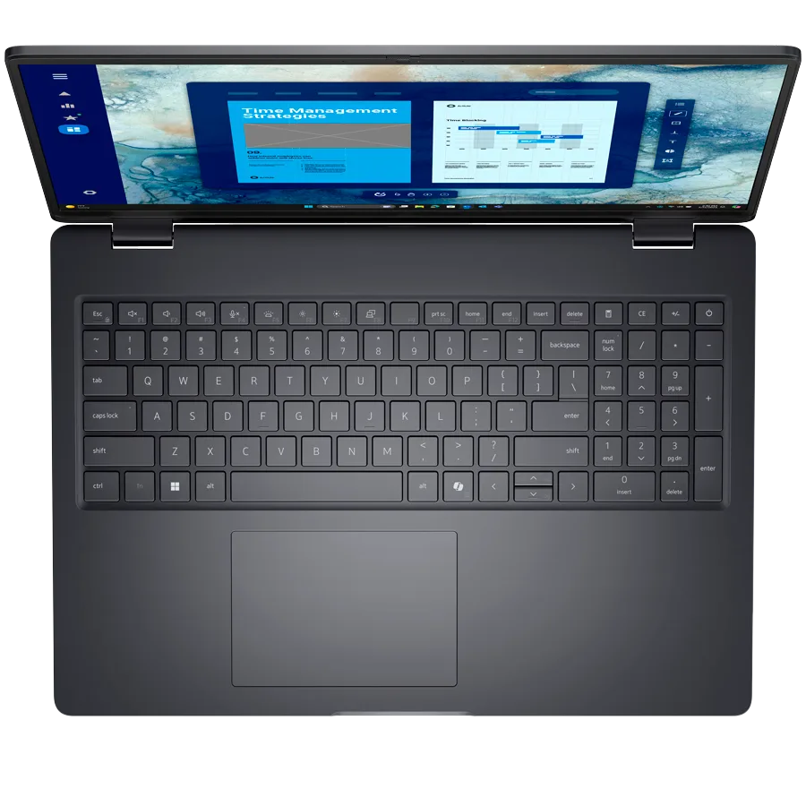 Лаптоп Dell Pro 16 (PC16255), AMD Ryzen AI 7 350 (8C, 16T, 24MB cache, up to 5.0GHz), 16.0"FHD+(1920x1200) Non-Touch AG, 16GB (1x16GB) DDR5, 512GB M.2 SSD, AMD Radeon 860M Graphics, WiFi+BT, IR Cam+Mic, BG Backlit KBD, FPR, Win11Pro, 3Y ProSupport - Image 30