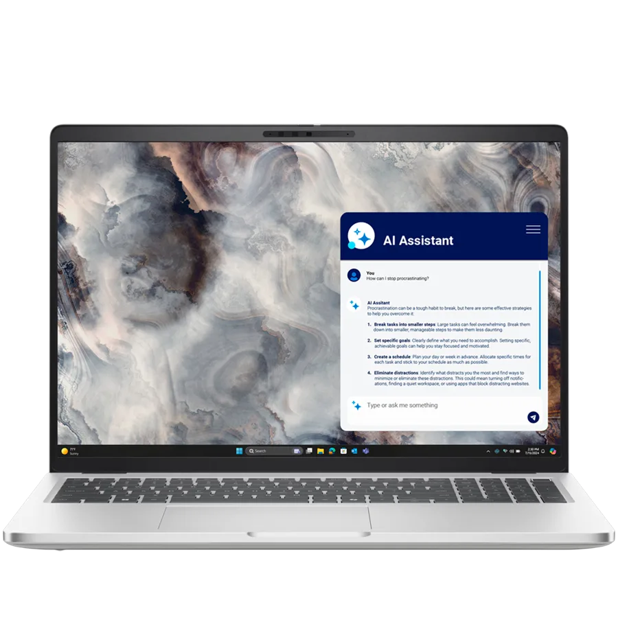 Лаптоп Dell Pro 16 Plus (PB16250) Intel Core Ultra 7 255U (12C 12 TOPS NPU up to 5.2GHz) 16.0"FHD+(1920x1200) Non-Touch