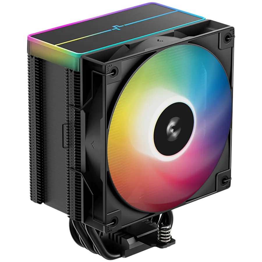 Охладител за процесор Охладител DeepCool AG500 BK ARGB V2 CPU Air Cooler 1x120mm ARGB PWM Fan ARGB Top Cover 6 Heatpipes
