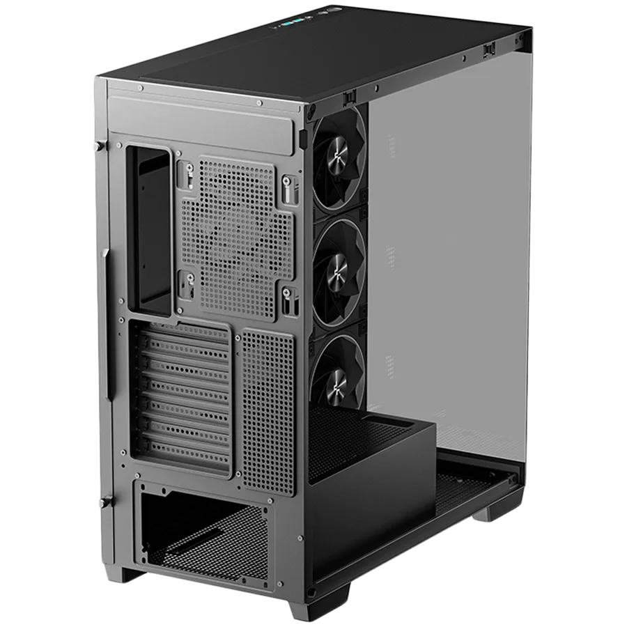 Кутия за компютър DeepCool CG580 4F V2, Mid Tower, Mini-ITX/Micro-ATX/ATX, Rear Connector support, 2xUSB3.0, 1x Type-C Gen2, 1xAudio, 3x120mm ARGB Reverse Fans, 1x120mm ARGB Fan, Tempered Glass, Mesh Panel, Black, R-CG580-BKADA4-G-2, 2Y - Image 40