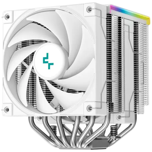 Alternative view of Охладител за процесор Охладител DeepCool AK620 DIGITAL SE WH, CPU Air Cooler, 2x120mm PWM Fans, 6 Heatpipes, White, LGA2066/2011-v3/2011/1851/1700/1200/115x, AMD AM5/AM4, 129x138x161 mm(LxWxH), R-AK620-WHADMN-GJD, 3Y