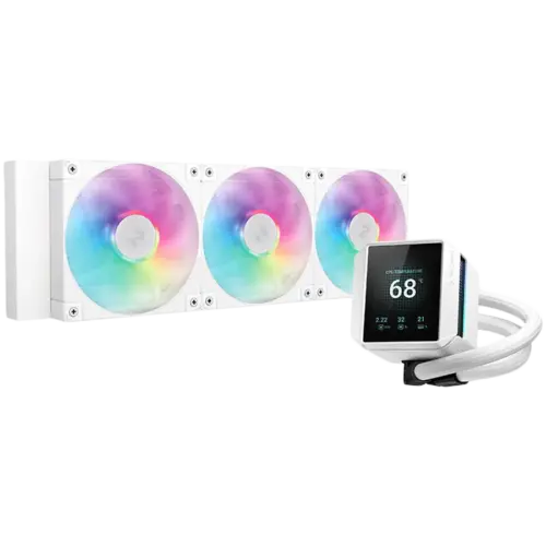 Охладител за процесор Охладител DeepCool MYSTIQUE 360 WH ARGB 360mm CPU Liquid Cooler 2.8