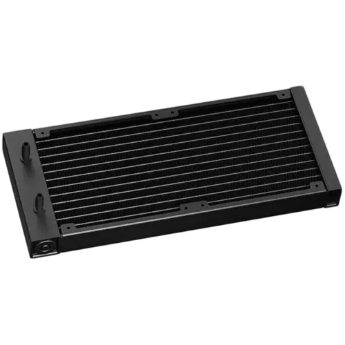 Alternative view of Охладител за процесор Охладител DeepCool MYSTIQUE 240 ARGB, 240mm CPU Liquid Cooler, 2.8" LCD screen, 2x120mm PWM ARGB Fans, Fluid Dynamic Bearing, Black, Intel LGA1851/1700/1200/1151/1150/1155, AMD AM5/AM4, R-LX550-BKADSNC-G-1, 5Y