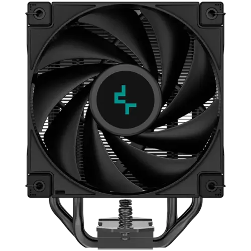 Alternative view of Охладител за процесор Охладител DeepCool AK400 Zero Dark, CPU Air Cooler, 1x120mm PWM Fan, TDP 220W, 4 Heatpipes, LGA1851/1700/1200/115x, AMD AM5/AM4, 127x97x155 mm(LxWxH), R-AK400-BKNNMN-G-2, 3Y