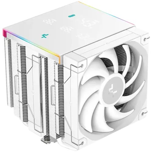 Охладител за процесор Охладител DeepCool AK620 DIGITAL PRO WH CPU Air Cooler 2x120mm FT12 SE PWM Fans 6 Heatpipes White