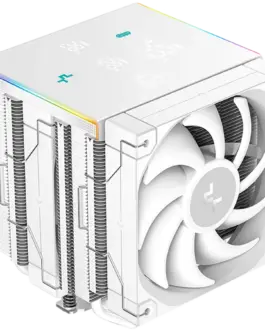 Охладител за процесор Охладител DeepCool AK620 DIGITAL PRO WH CPU Air Cooler 2x120mm FT12 SE PWM Fans 6 Heatpipes White